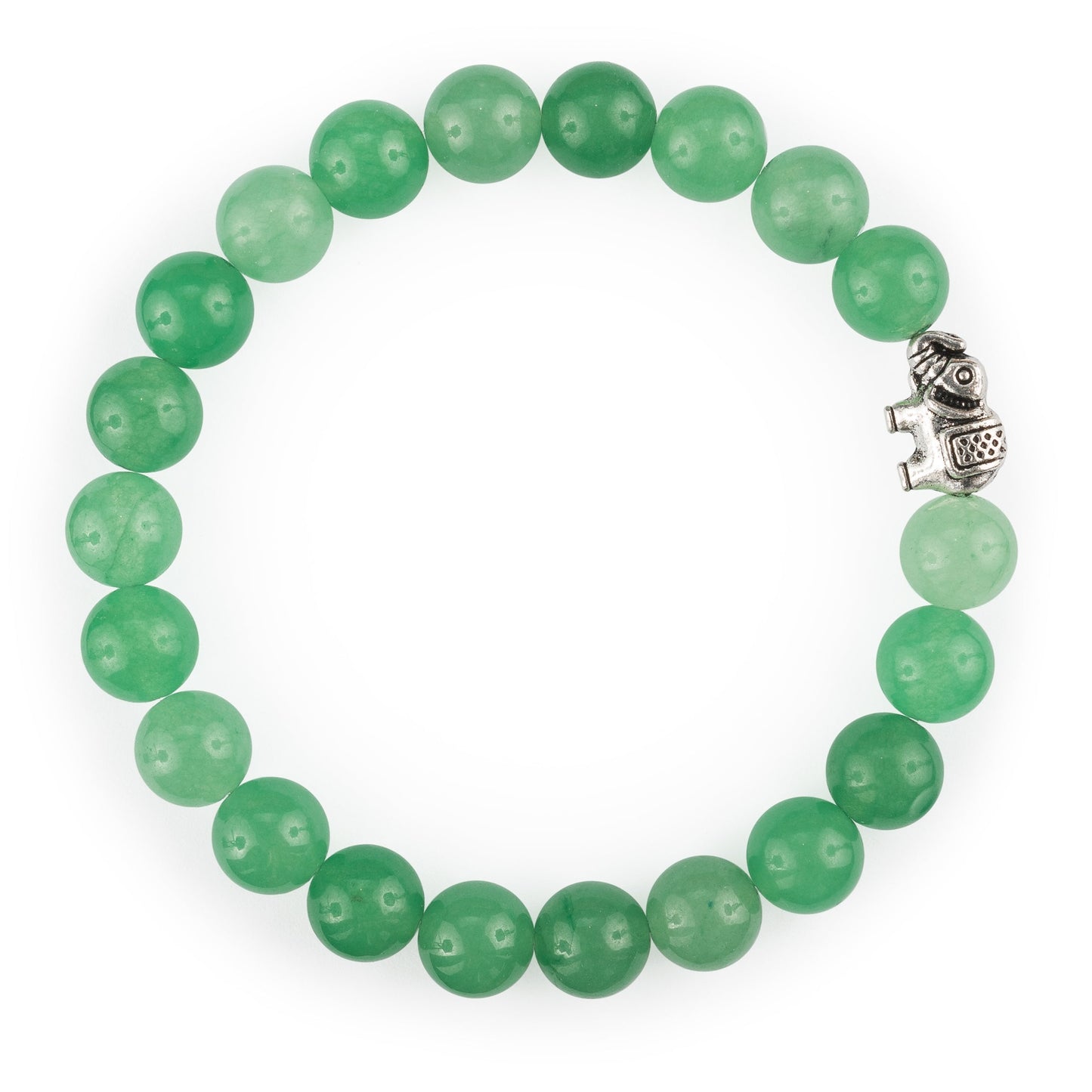 Bracelet Ganesh en Aventurine Verte