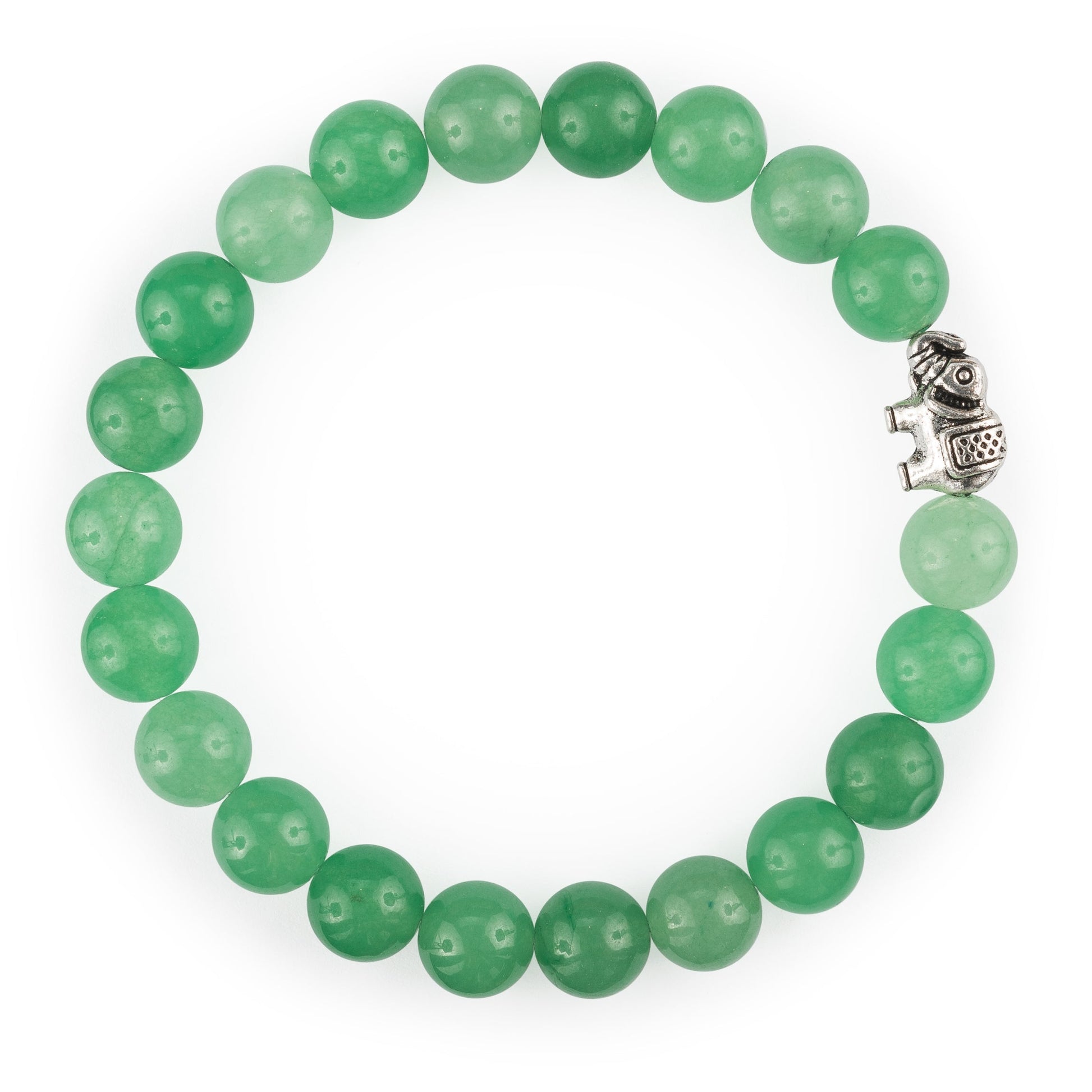 Bracelet Ganesh en Aventurine Verte