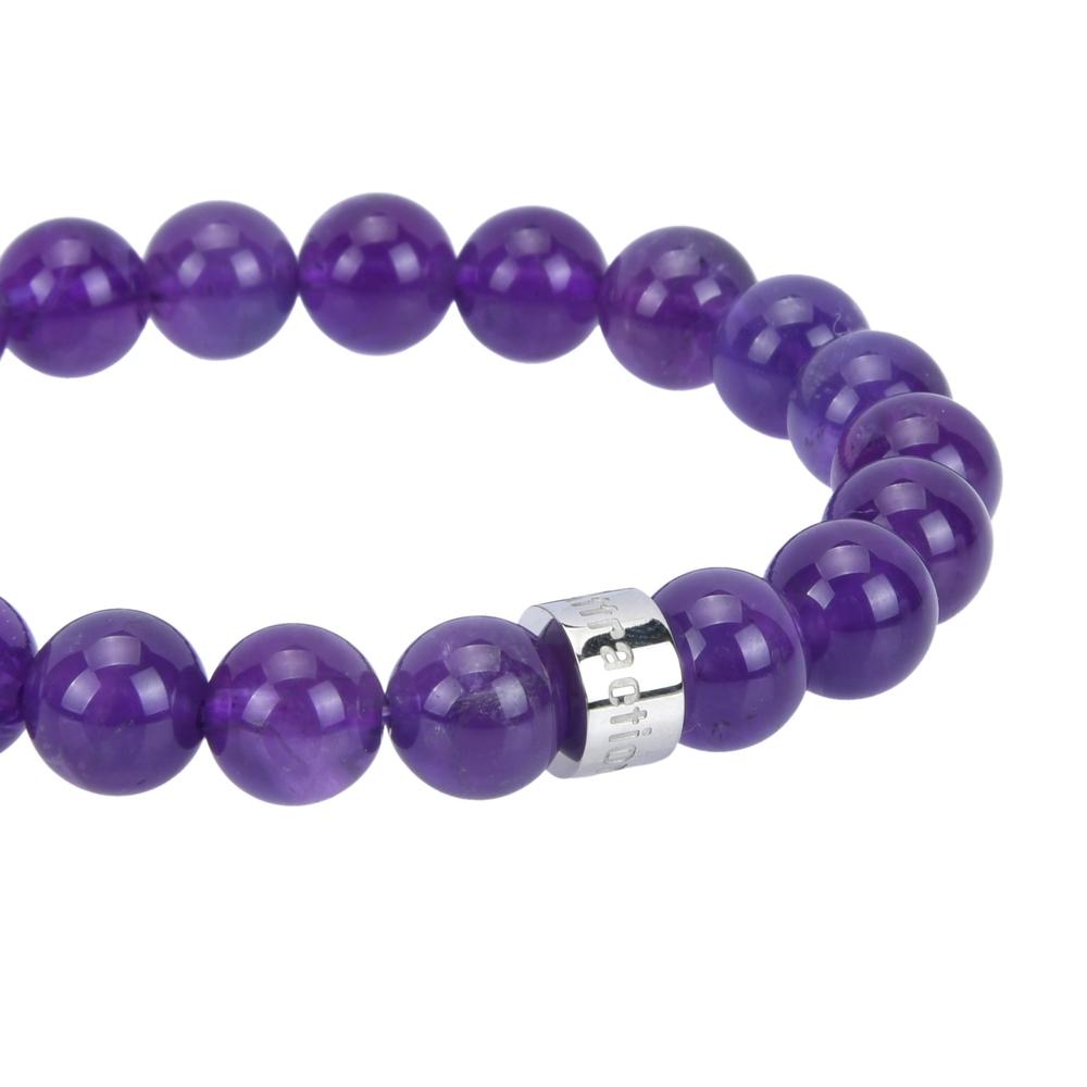 Bracelet «Présence» en Améthyste du Brésil